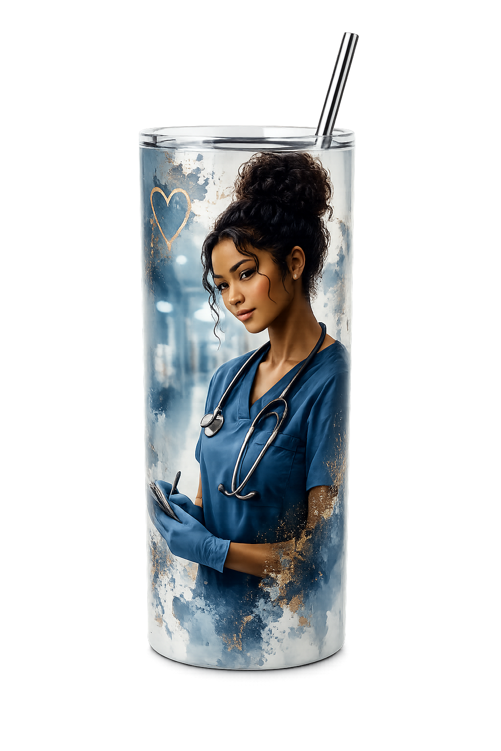 Personalized 20 oz Skinny Stainless-Steel Tumbler