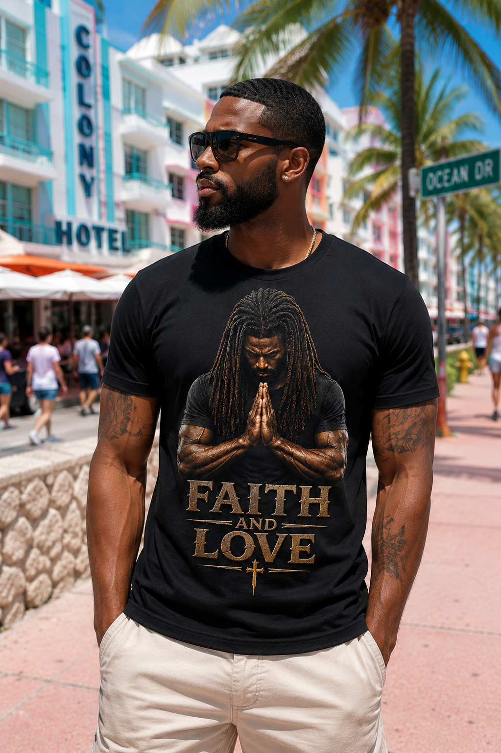Faith and Love – Premium Christian Graphic T-Shirt
