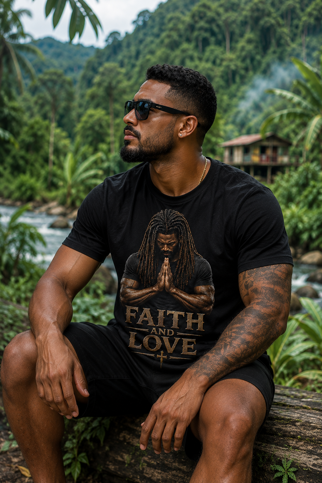 Faith and Love – Premium Christian Graphic T-Shirt