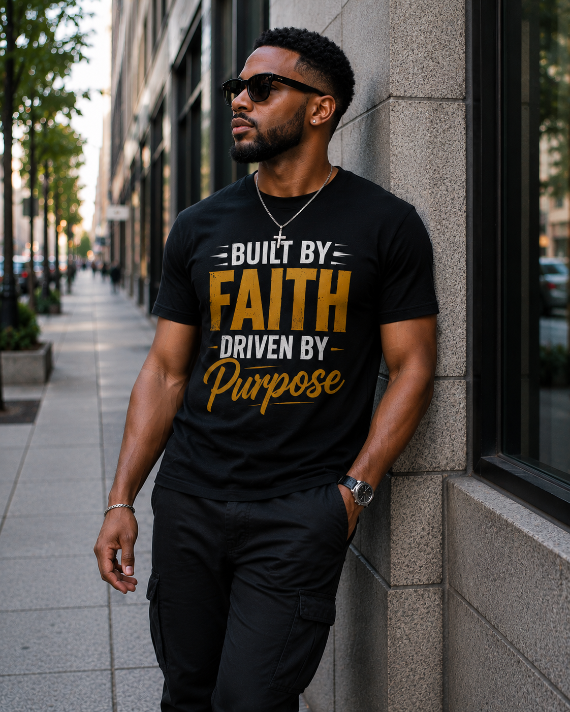 Built By Faith – Premium Unisex T-Shirt