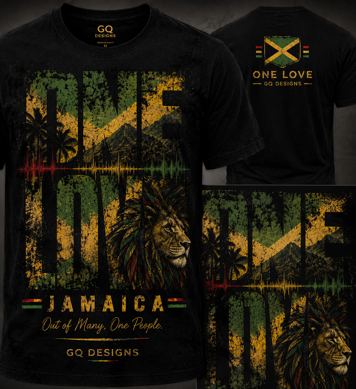 ONE LOVE Jamaica – Premium Unisex T-Shirt